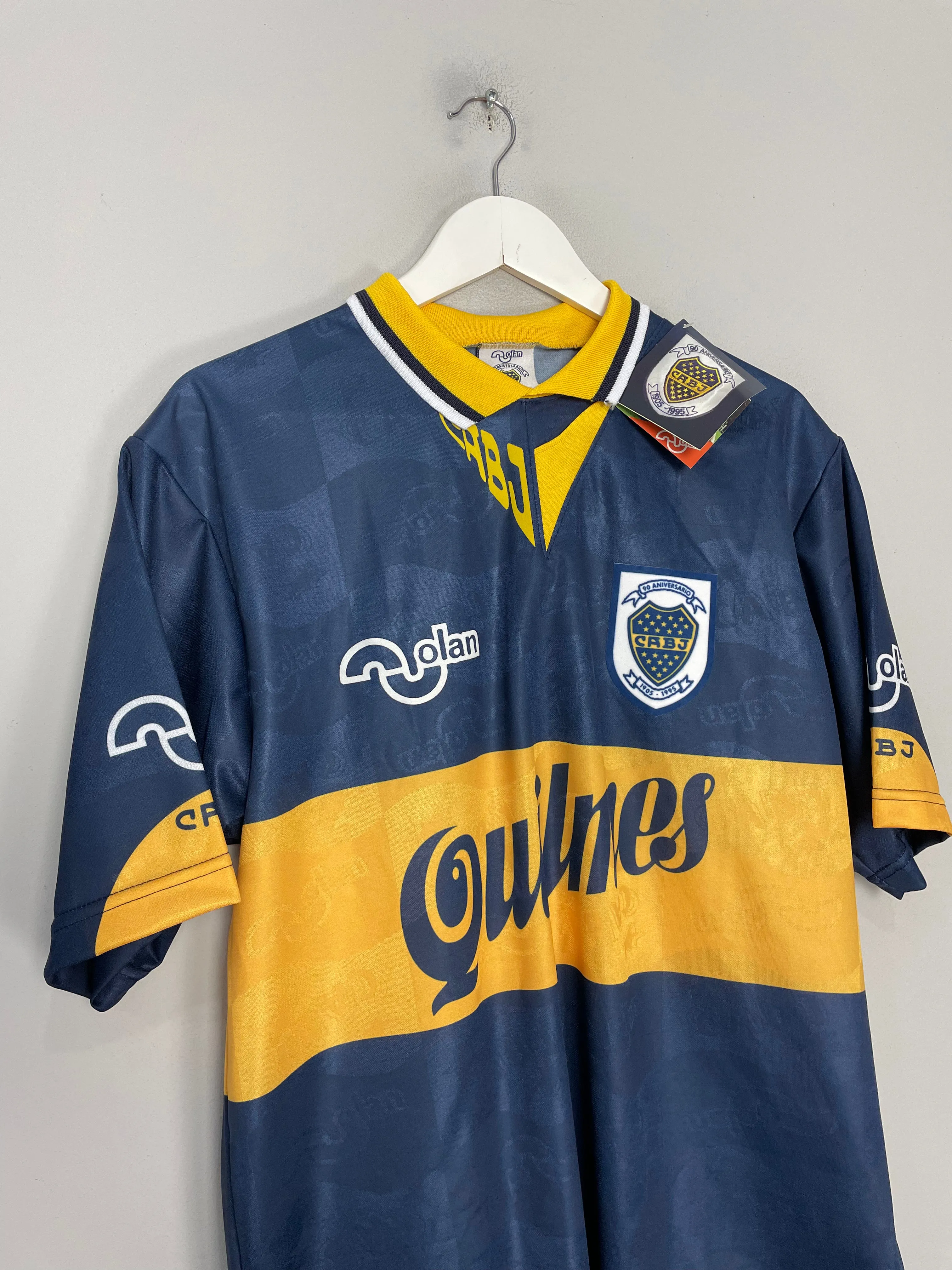 1995/97 BOCA JUNIORS #10 *REISSUE* BNWT HOME (MULTIPLE SIZES) OLAN