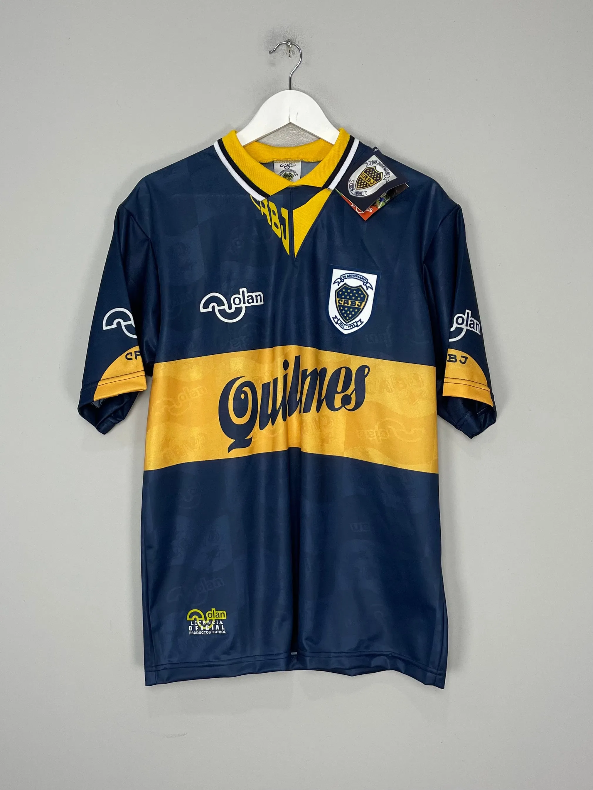 1995/97 BOCA JUNIORS #10 *REISSUE* BNWT HOME (MULTIPLE SIZES) OLAN