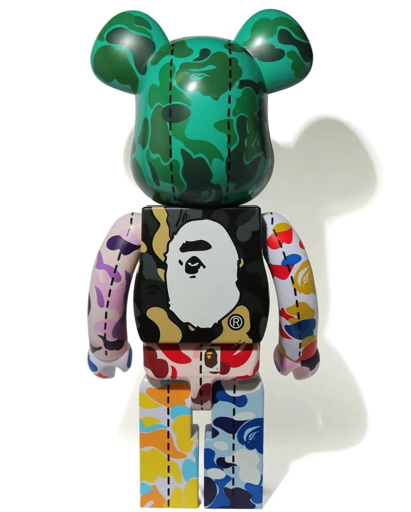 A Bathing Ape 28th Anniversary 1000% Green Be@rbrick x Bape- A Bathing Ape