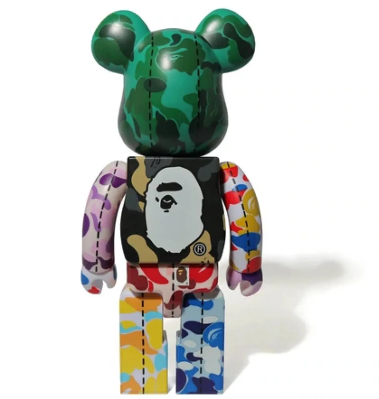 A Bathing Ape 28th Anniversary 400% Green Be@rbrick x Bape- A Bathing Ape