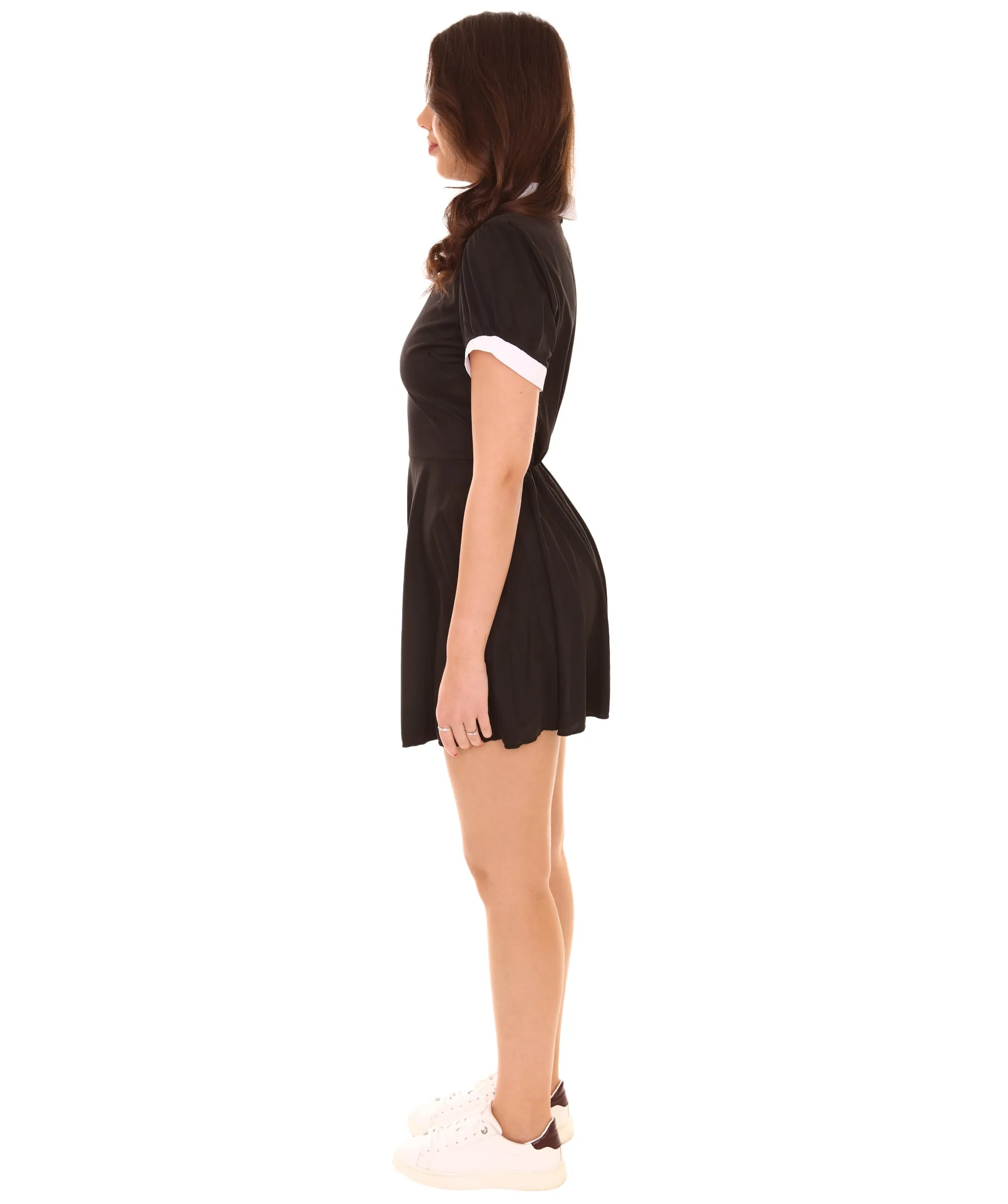 Adult Women's Black TV/Movie Cosplay Costume, Best for Halloween, Flame-retardant Synthetic Fabric