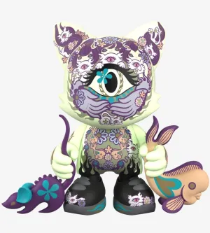 Ailurophile Glow SuperJanky Art Toy by Junko Mizuno x SuperPlastic