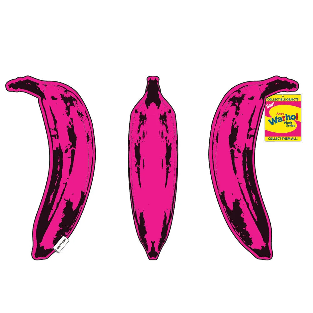 Andy Warhol Pink Banana Medium Plush by Kidrobot