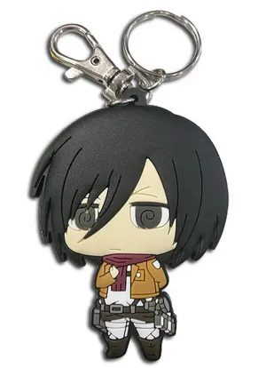 Attack on Titan - SD Mikasa Ackerman Dedicate Stance PVC Keychain