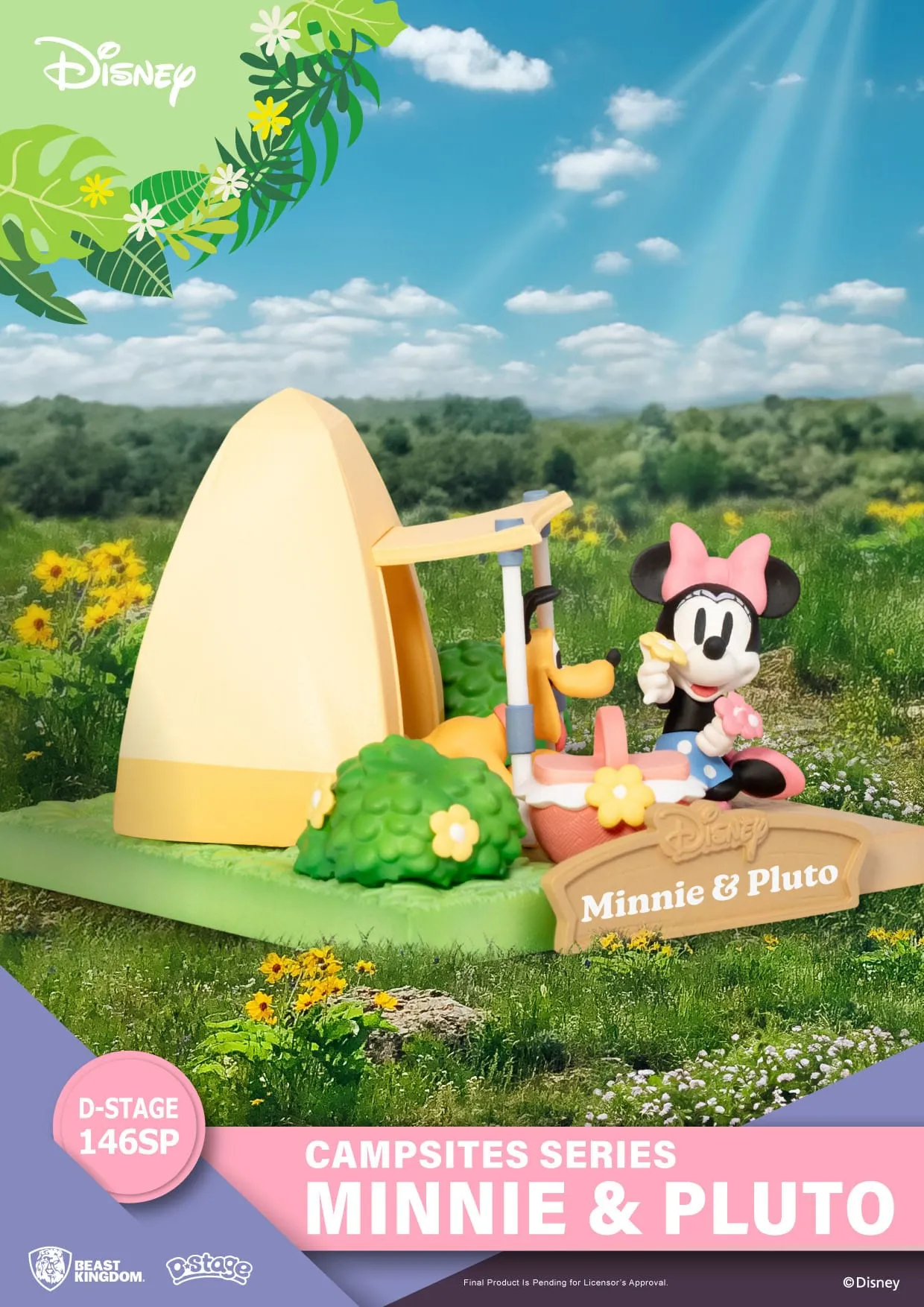 Beast Kingdom Disney Campsite Series Minnie & Pluto Special Edition D-Stage PVC Diorama Statue