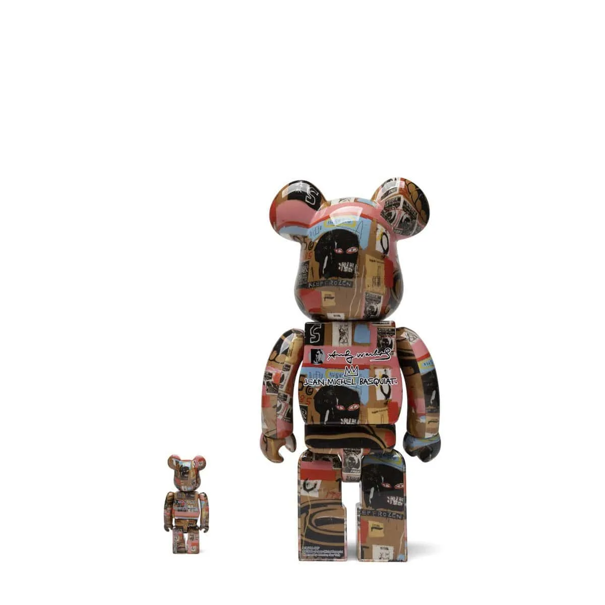 BE@RBRICK ANDY WARHOL X JEAN-MICHEL BASQUIAT #2 100 & 400% SET