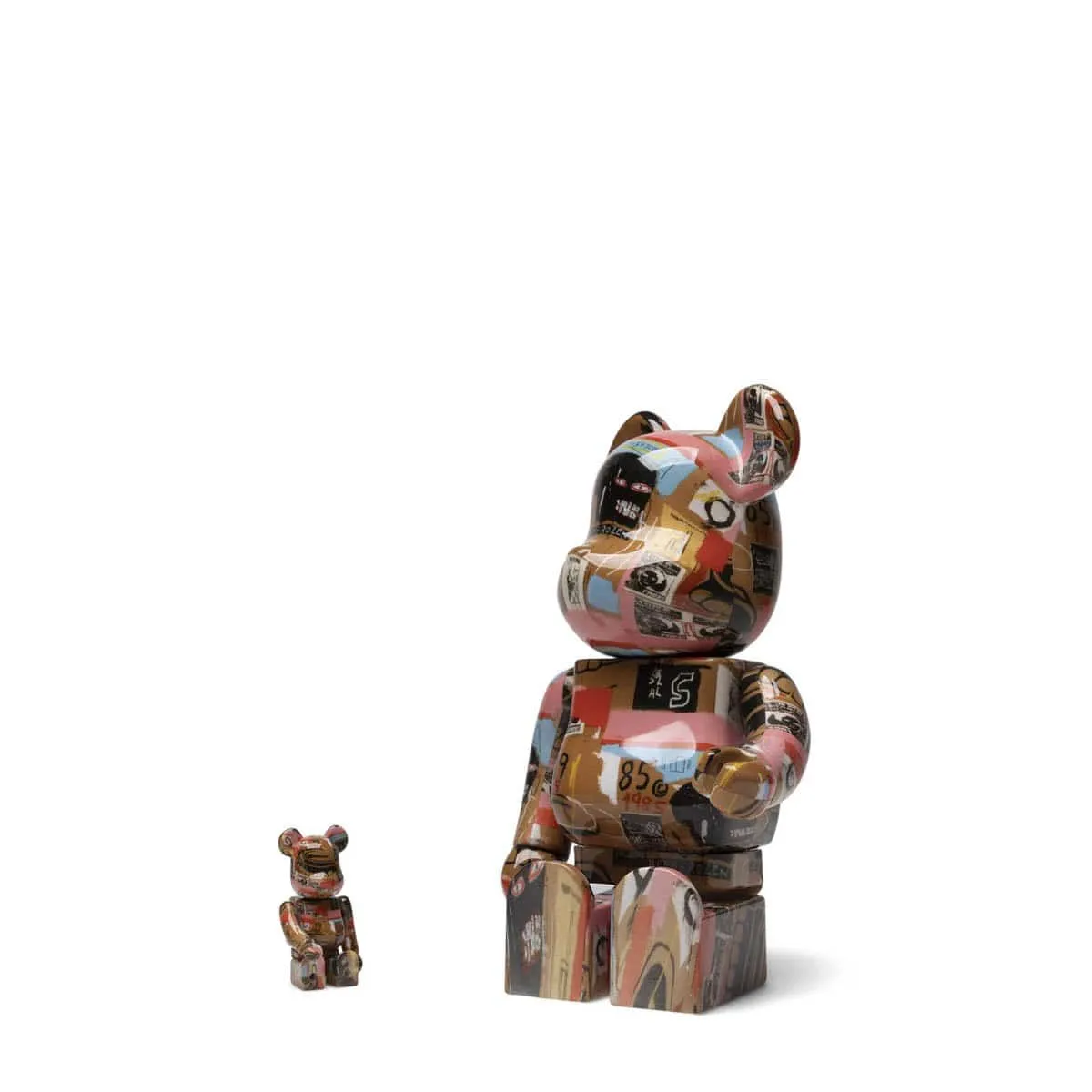 BE@RBRICK ANDY WARHOL X JEAN-MICHEL BASQUIAT #2 100 & 400% SET