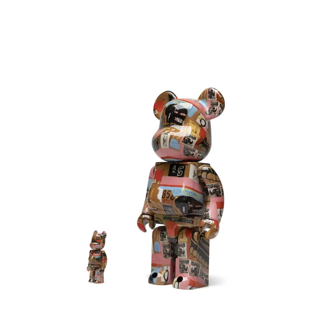 BE@RBRICK ANDY WARHOL X JEAN-MICHEL BASQUIAT #2 100 & 400% SET