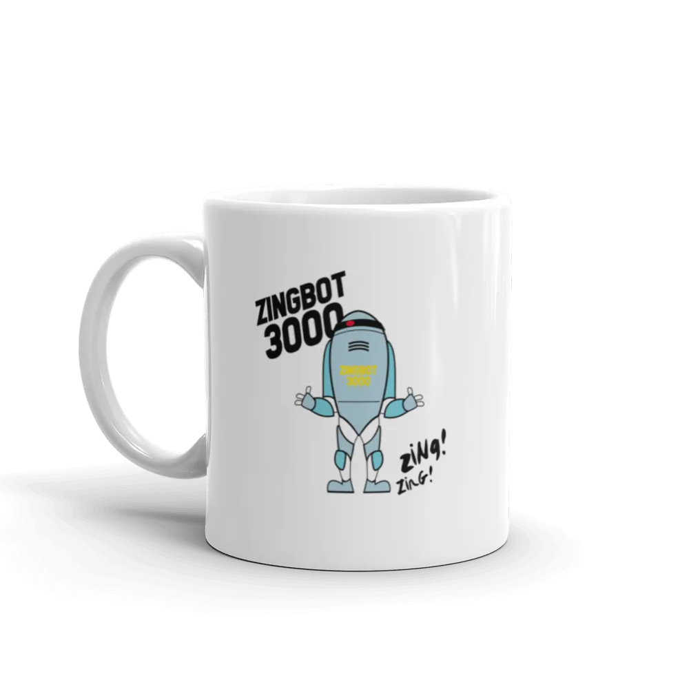 Big Brother Zingbot 3000 White Mug