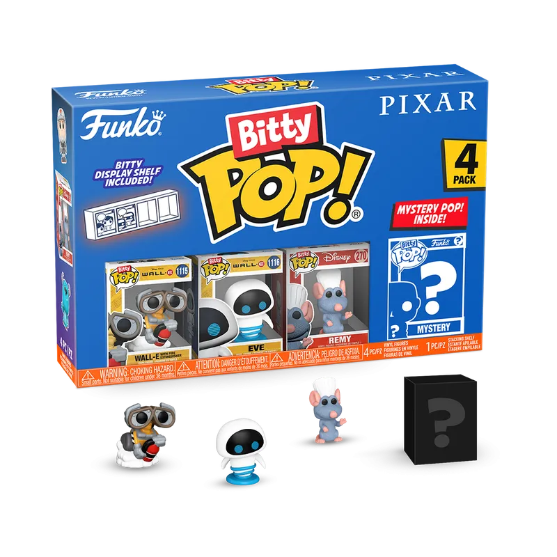 Bitty POP: Pixar - Wall-E 4PK