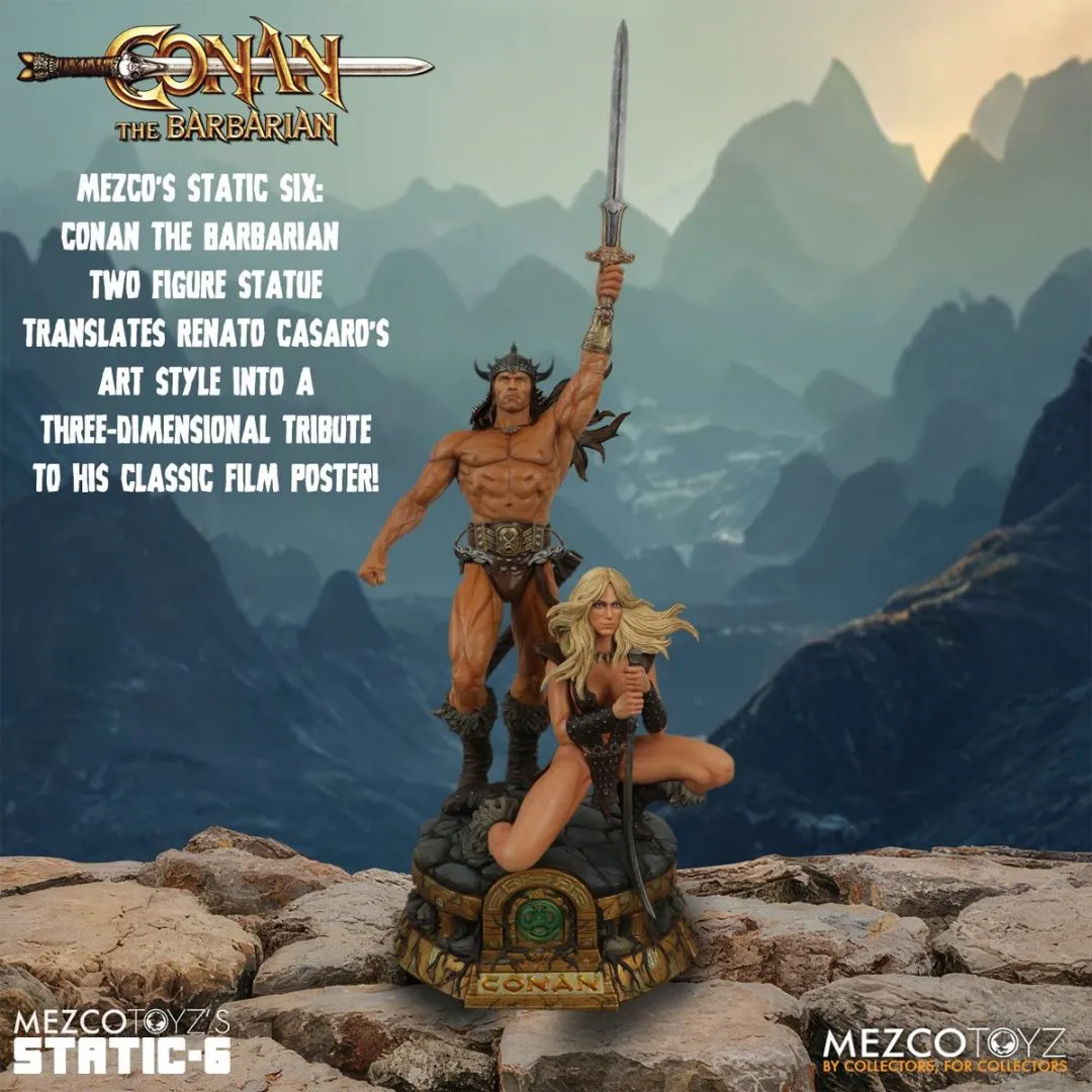 Conan the Barbarian (1982) Static Six Statue by Mezco