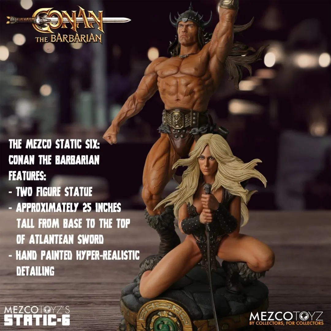 Conan the Barbarian (1982) Static Six Statue by Mezco