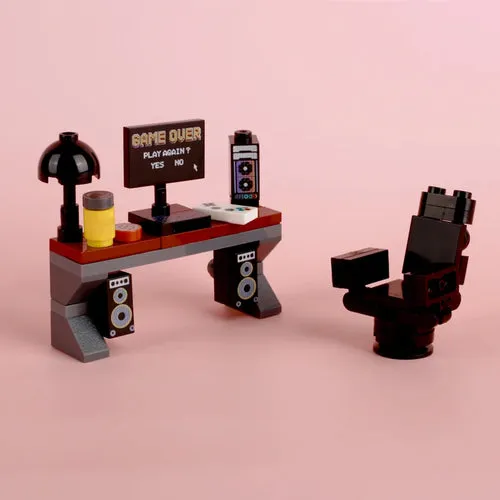 Creative City Building Blocks: Office Scene Set for Imaginative Play