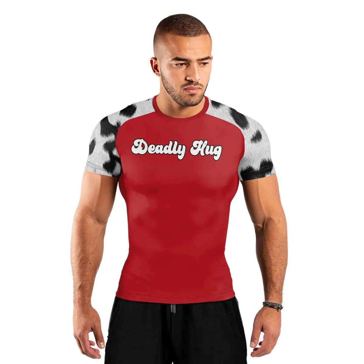 Deadly Hug Men's Short Sleeve Rash Guard