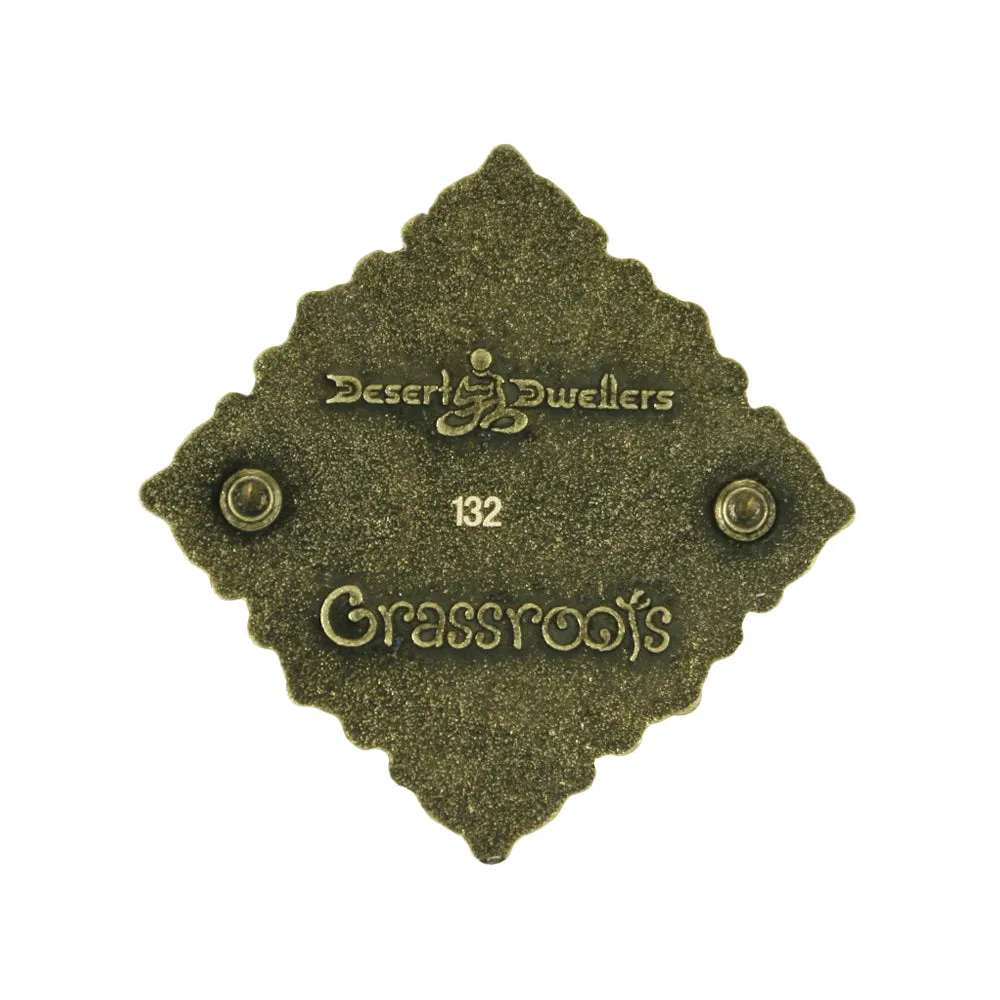 Desert Dwellers Breath Antique Brass Pin