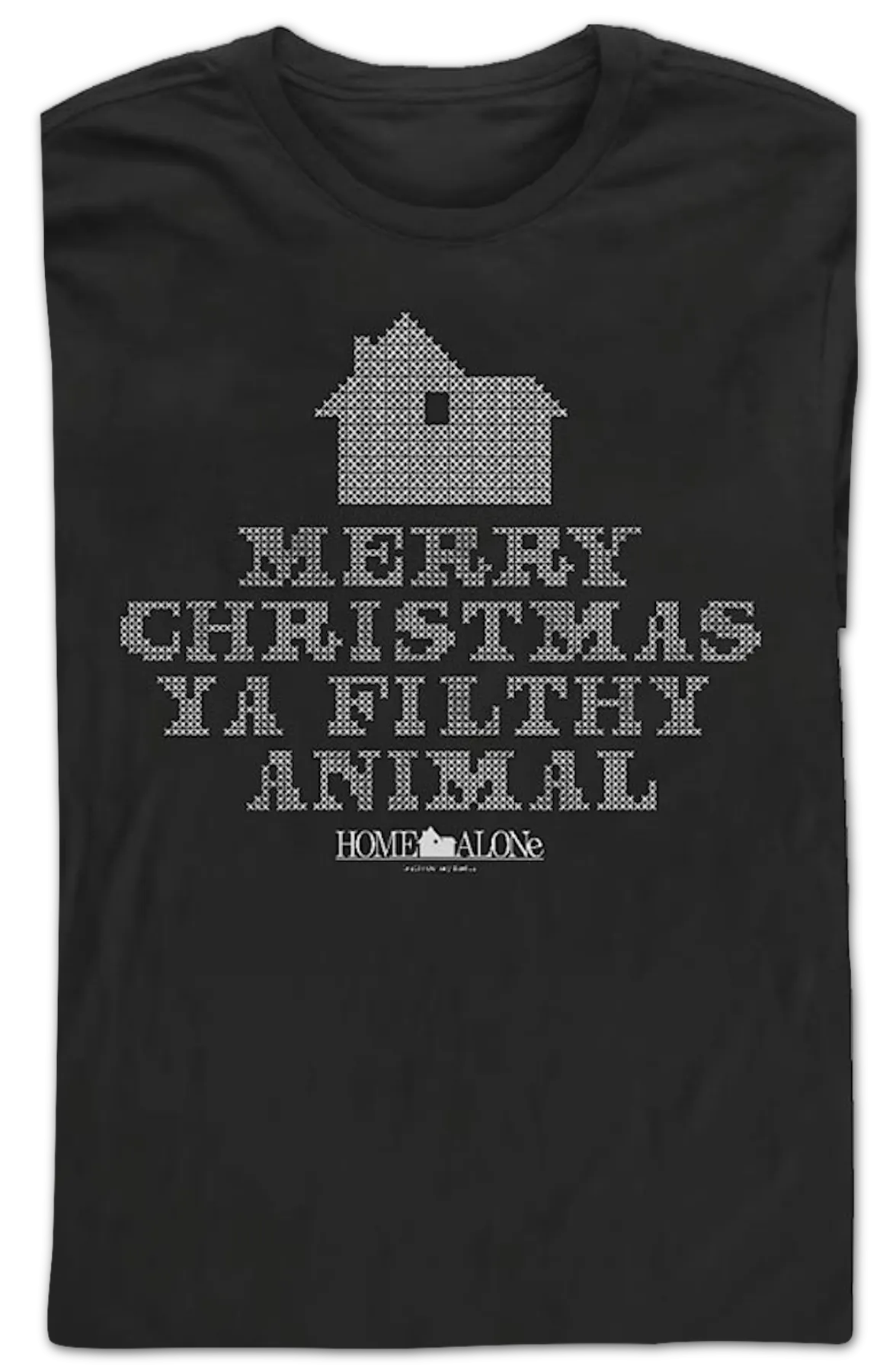 Faux Ugly Knit Christmas Sweater Home Alone Long Sleeve Shirt