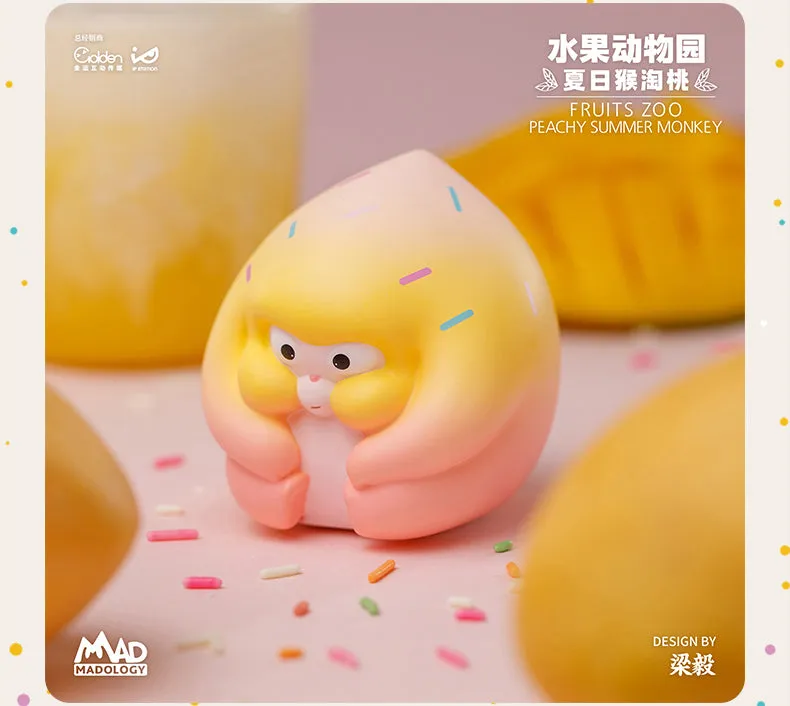 Fruits Zoo Peach Summer Monkey Blind box Series