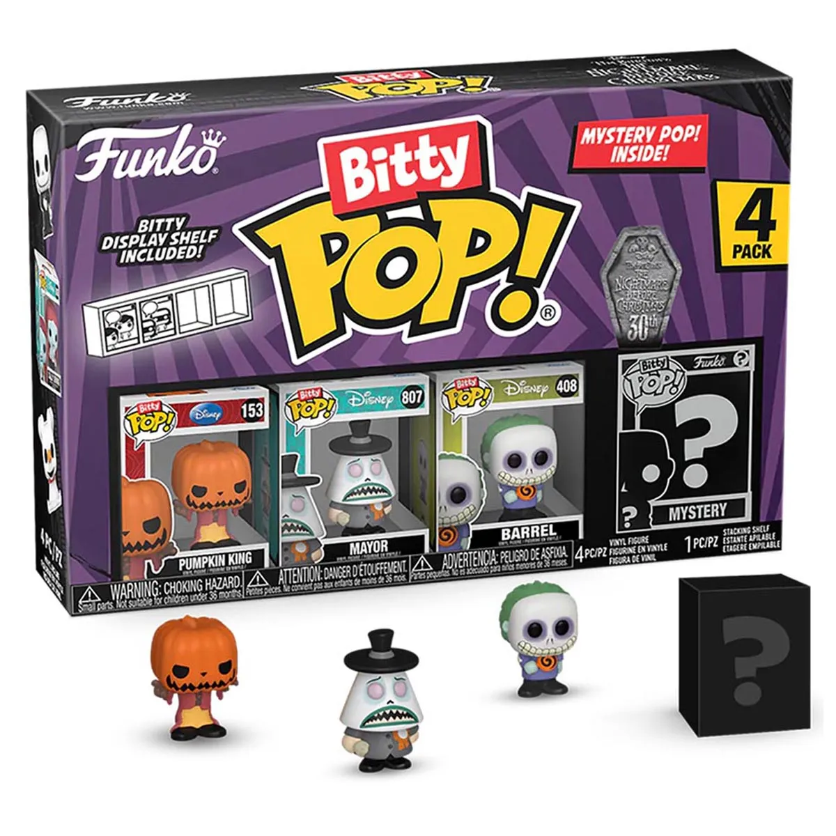 Funko Bitty Pop! The Nightmare Before Christmas Mini Figures Series 2 (4 Pack)