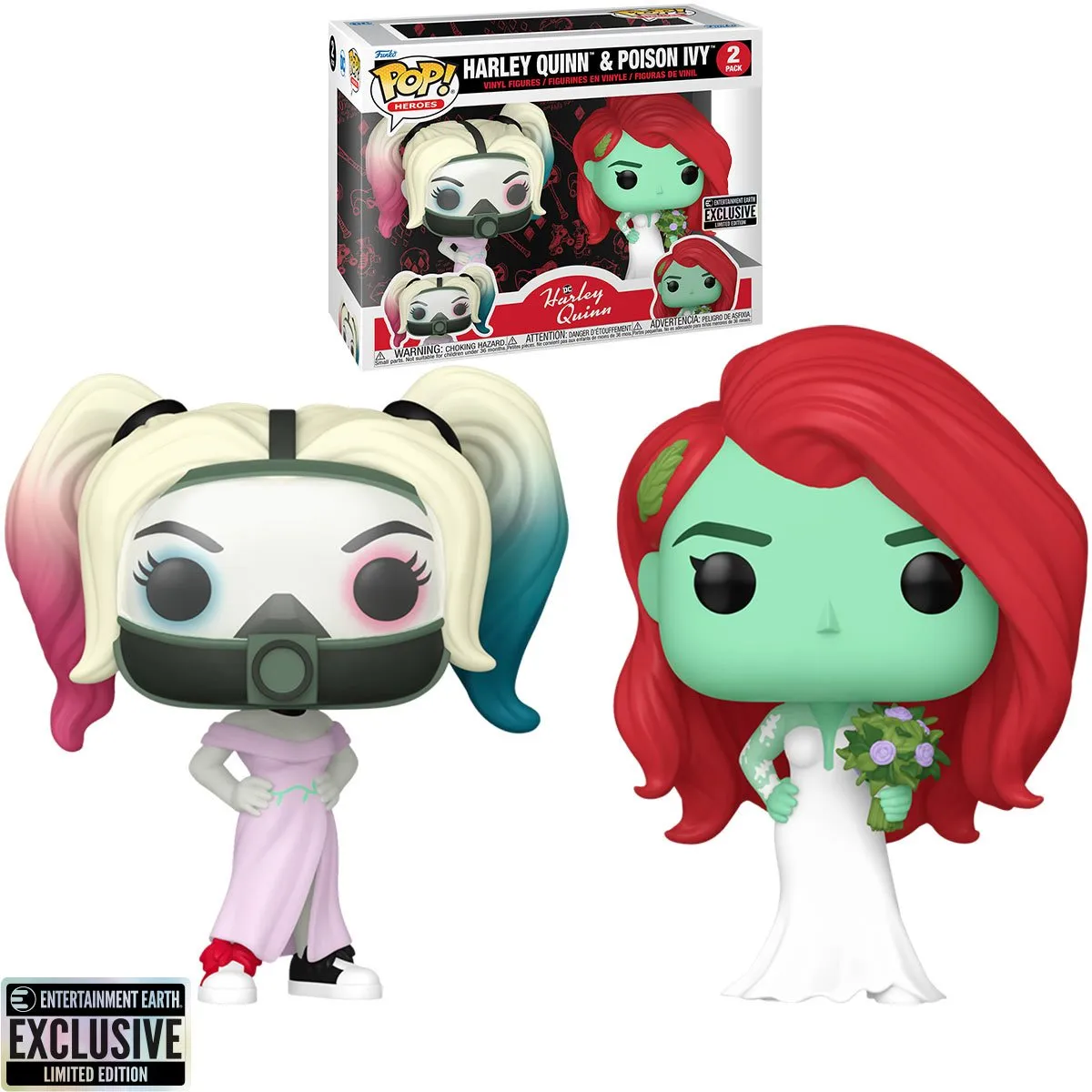 Funko Pop! Heroes - Harley Quinn and Poison Ivy Wedding Deluxe Exclusive Vinyl Figures (76738) LAST ONE!