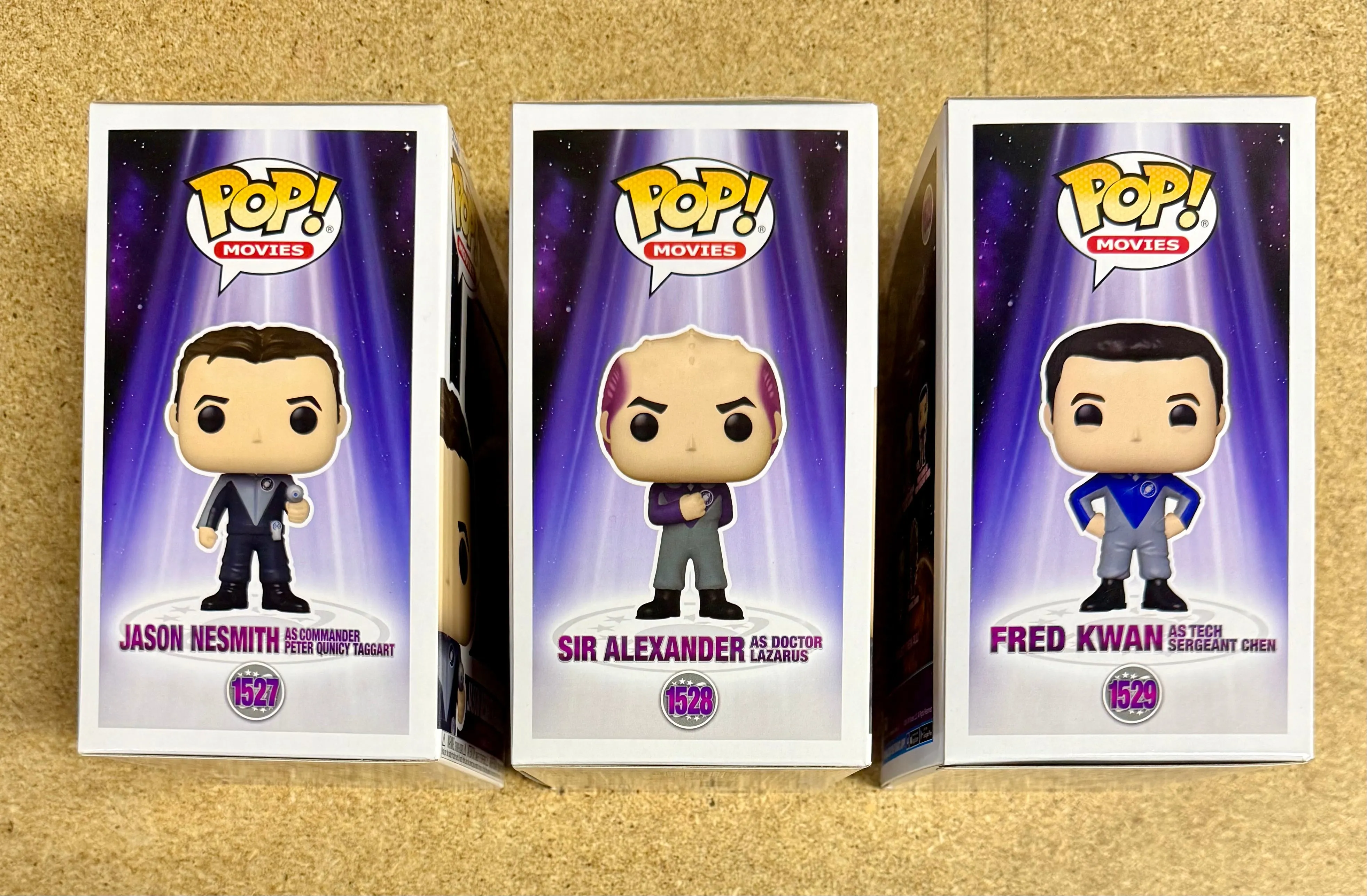 Funko Pop! Movies Jason Nesmith As Commander Peter Quincy Taggart, Sir Alexander As Doctor Lazarus & Fred Kwan as Tech Sergeant Chen Galaxy Quest Set Of 3