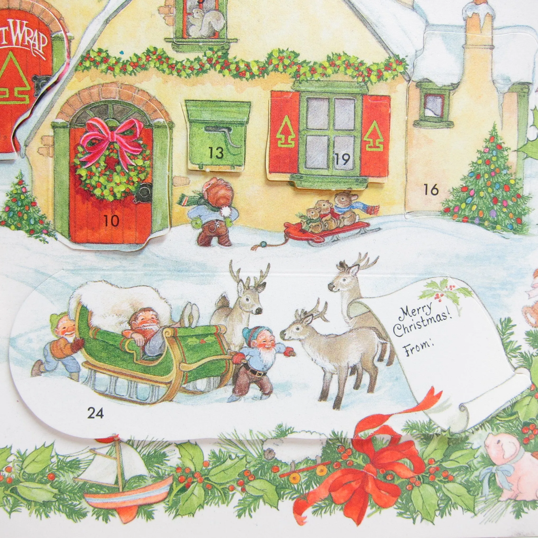 Hallmark Vintage Christmas Advent Calendar - A North Pole Village