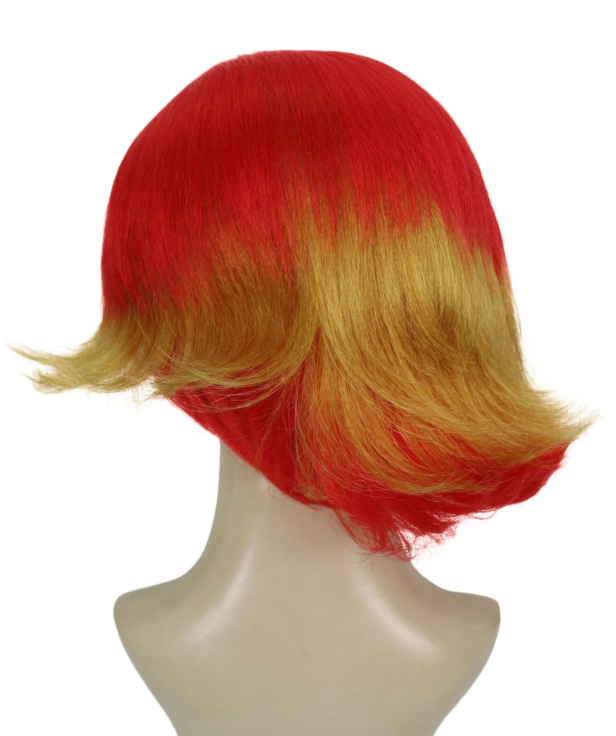 HPO Adult Women's Movie Hero Orange Short Bob Wig, Cosplay Wig, Flame-retardant Synthetic Fiber