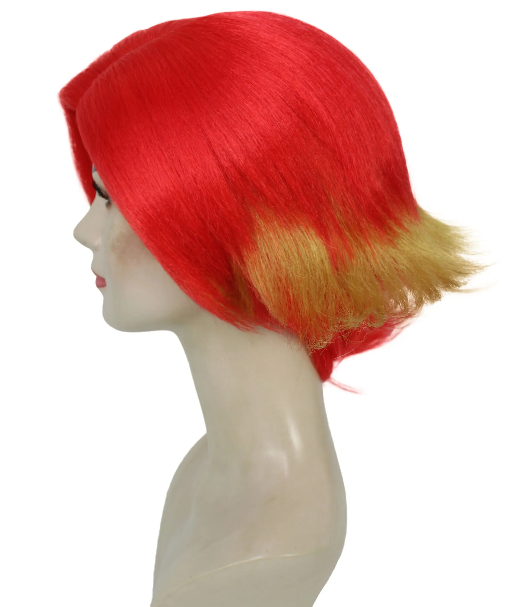 HPO Adult Women's Movie Hero Orange Short Bob Wig, Cosplay Wig, Flame-retardant Synthetic Fiber
