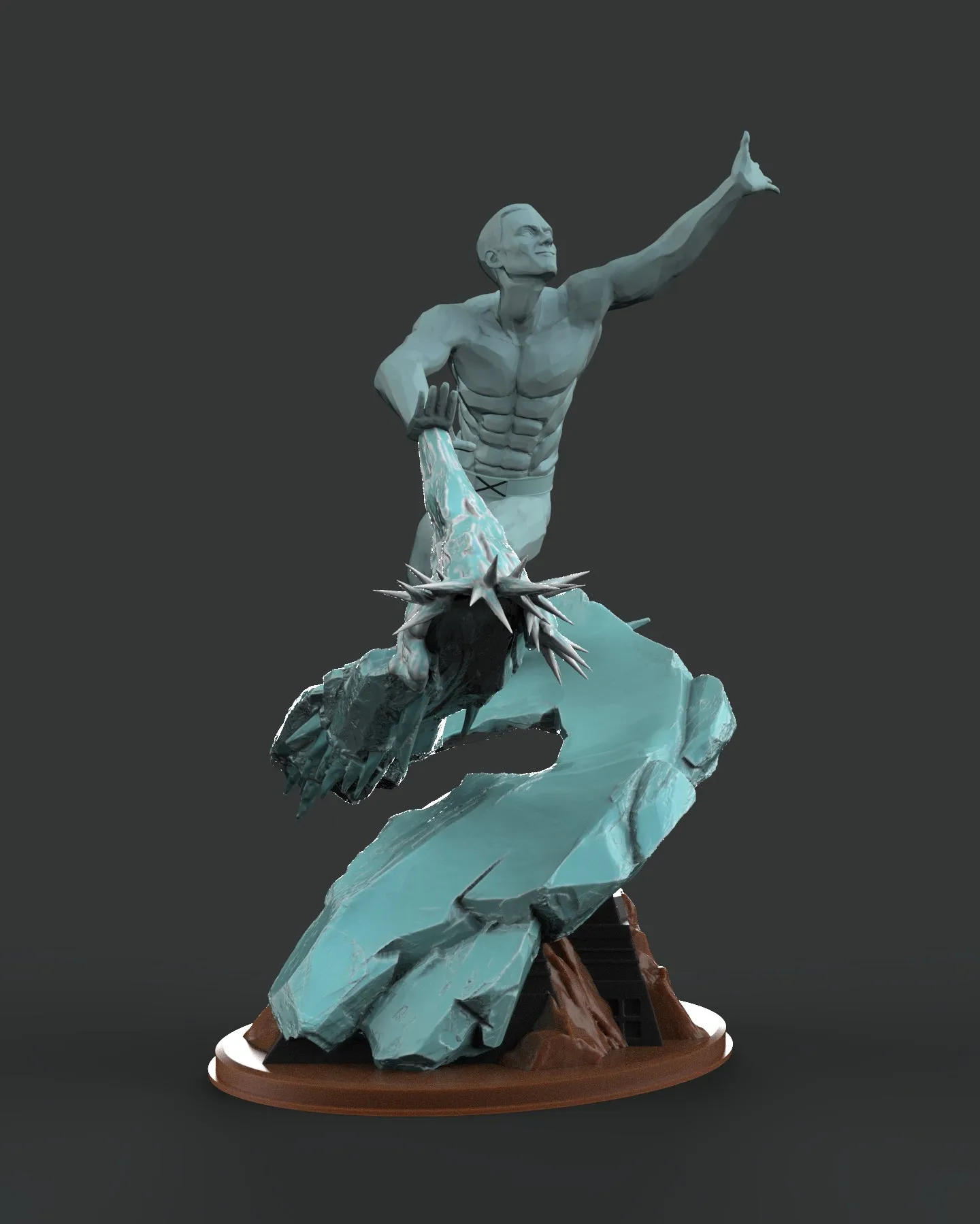 IceMan X-Men Diorama