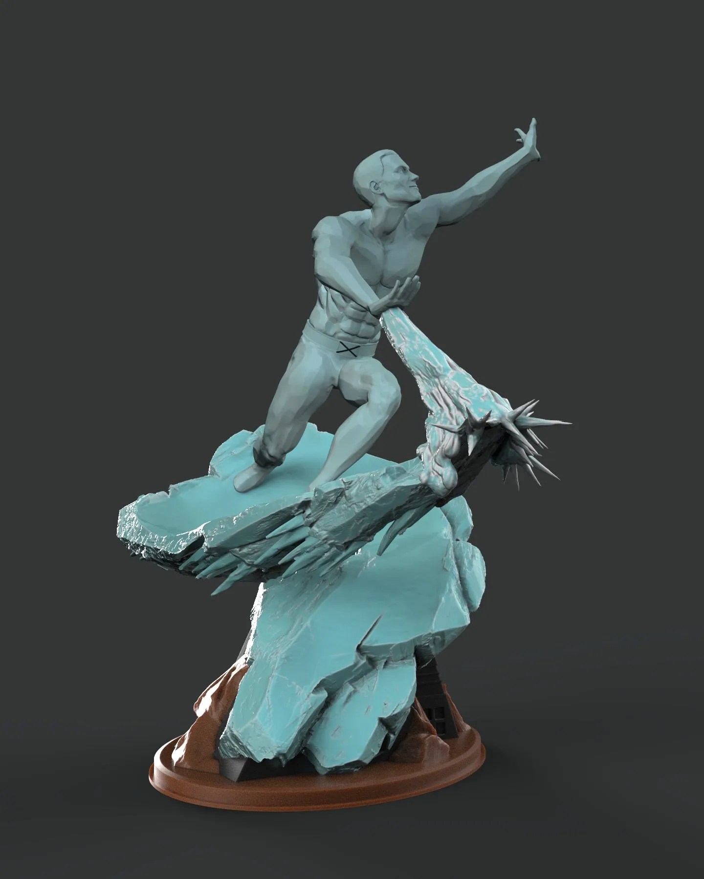 IceMan X-Men Diorama