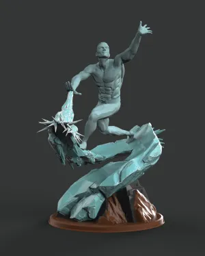 IceMan X-Men Diorama
