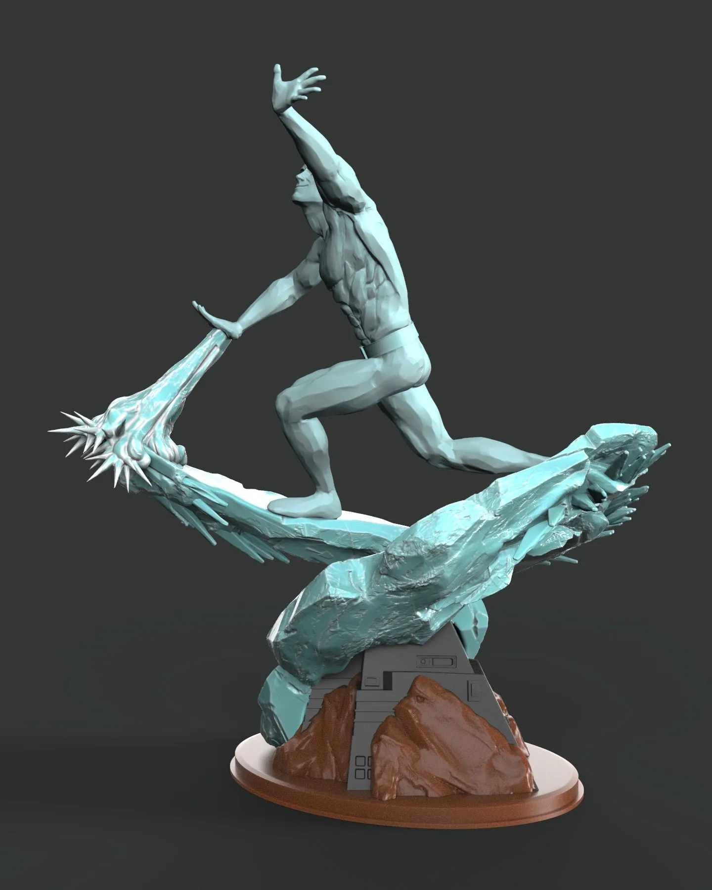 IceMan X-Men Diorama