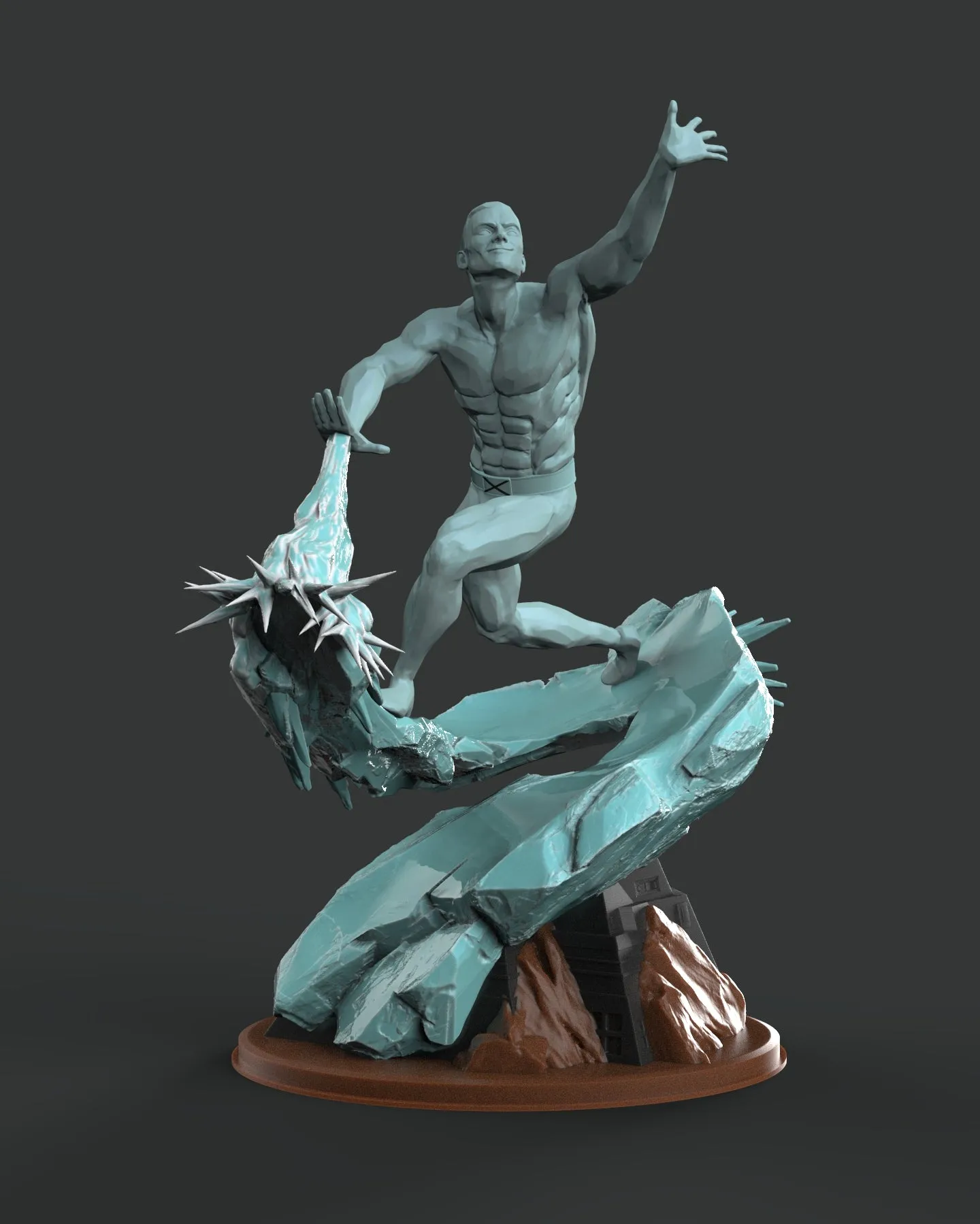 IceMan X-Men Diorama