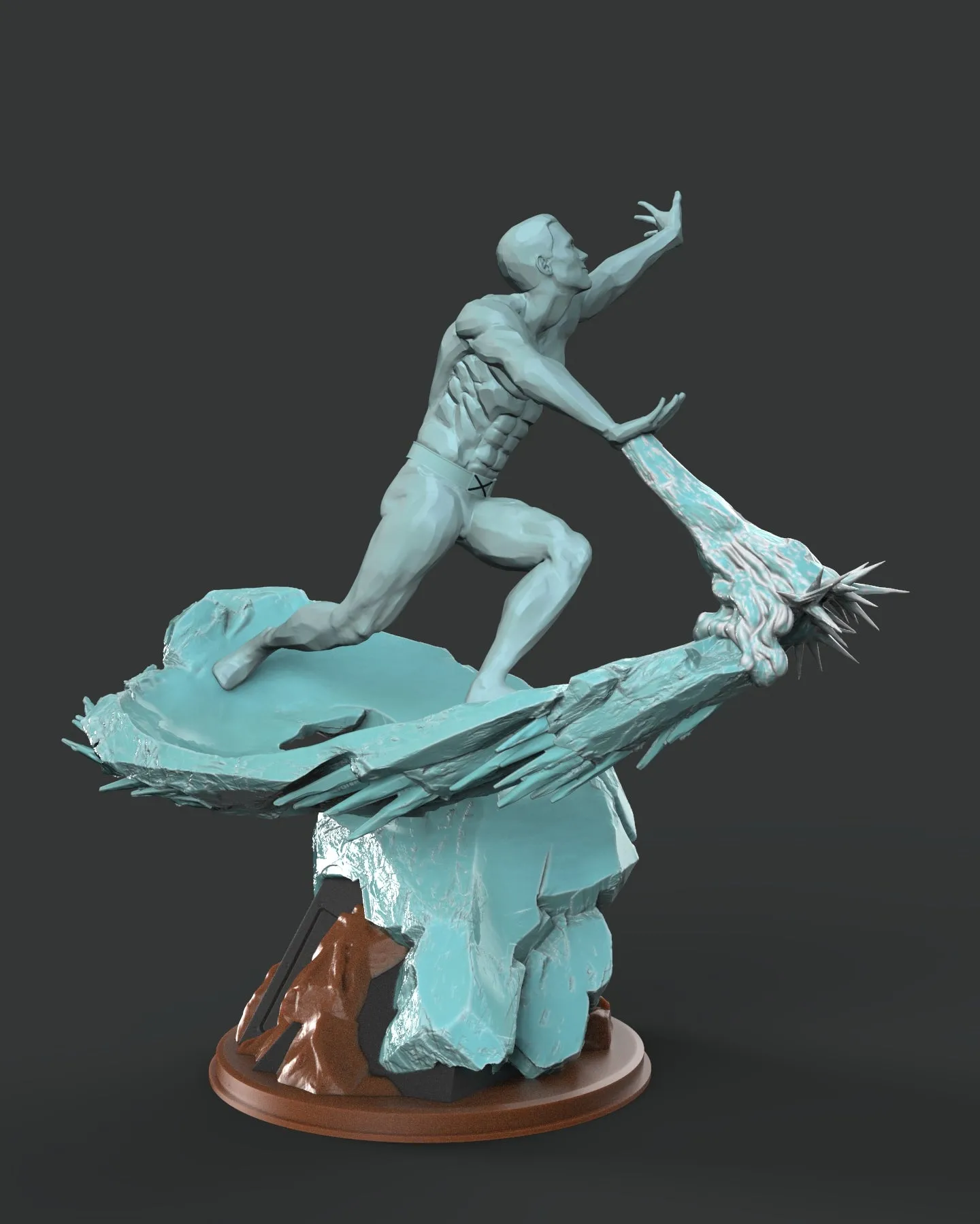 IceMan X-Men Diorama