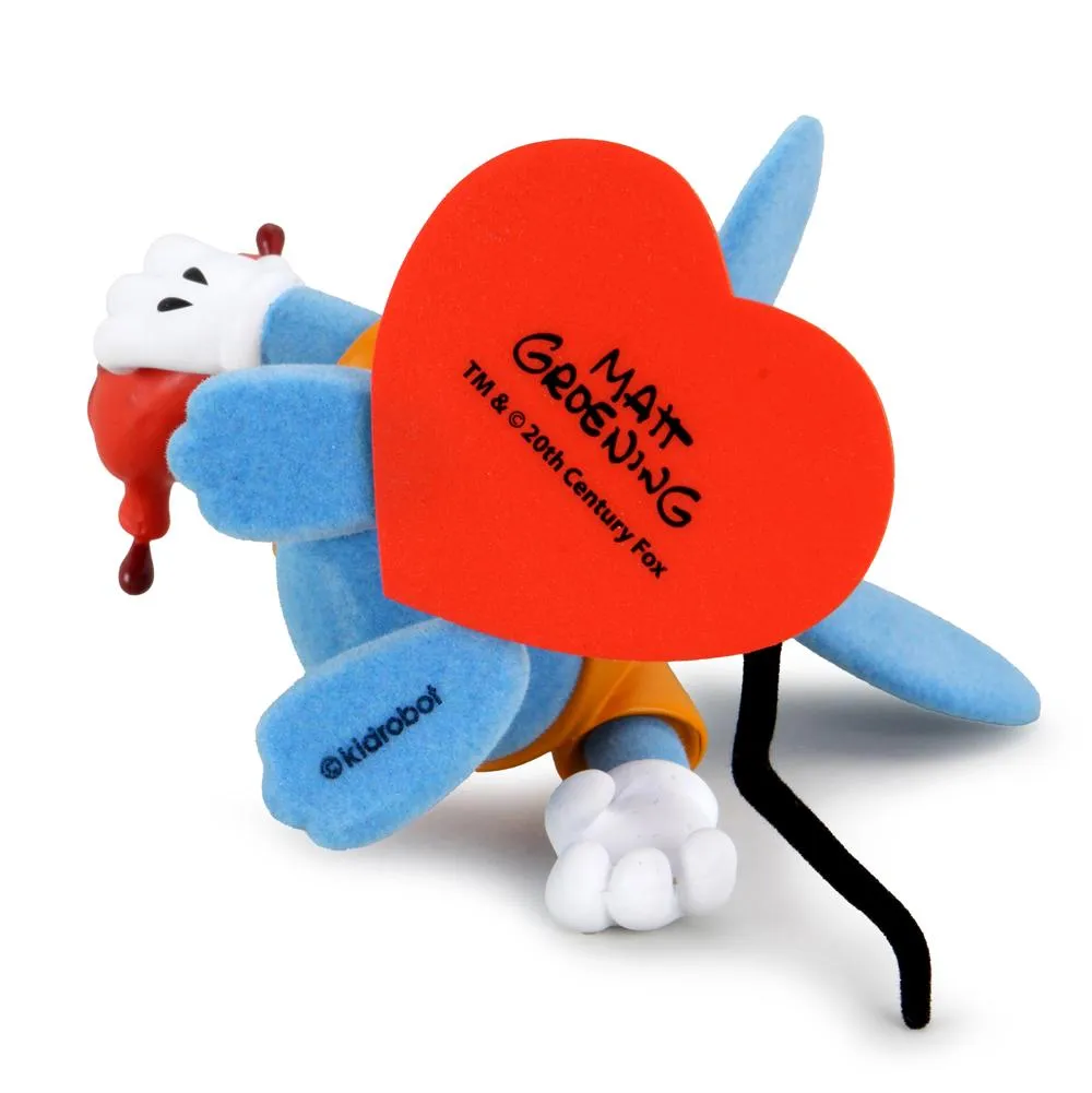 Itchy and Scratchy Flocked Version Medium Figure Set by The Simpsons x Kidrobot - IamRetro Exclusive