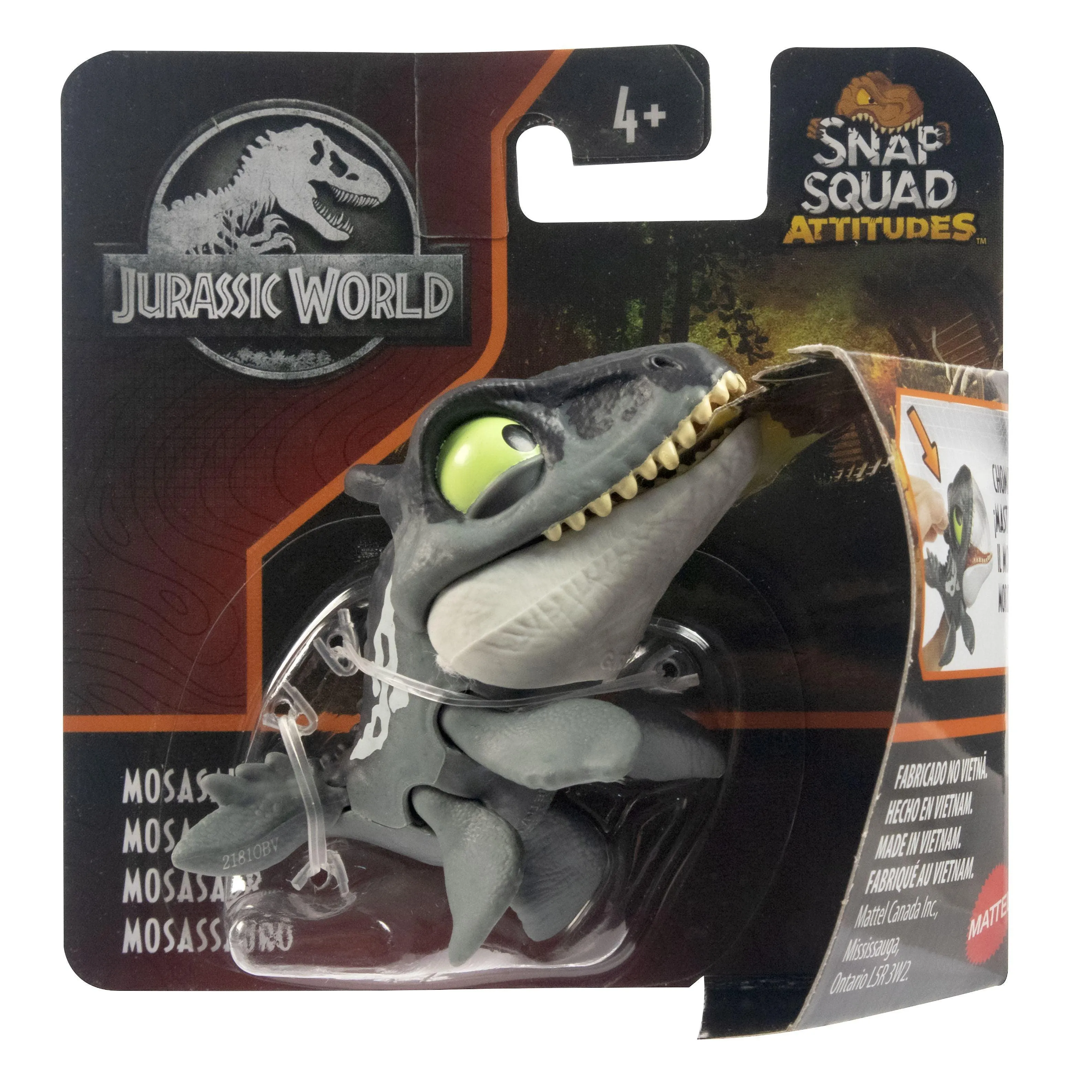 Jurassic World Snap Squad Attitudes Mosasaurus Mini Figure