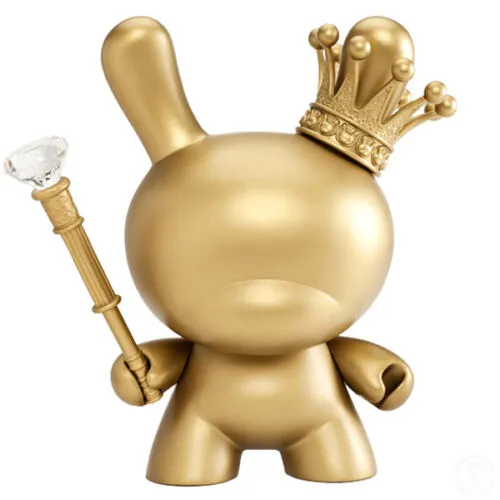 Kidrobot Gold King Dunny 8" Vinyl Figure