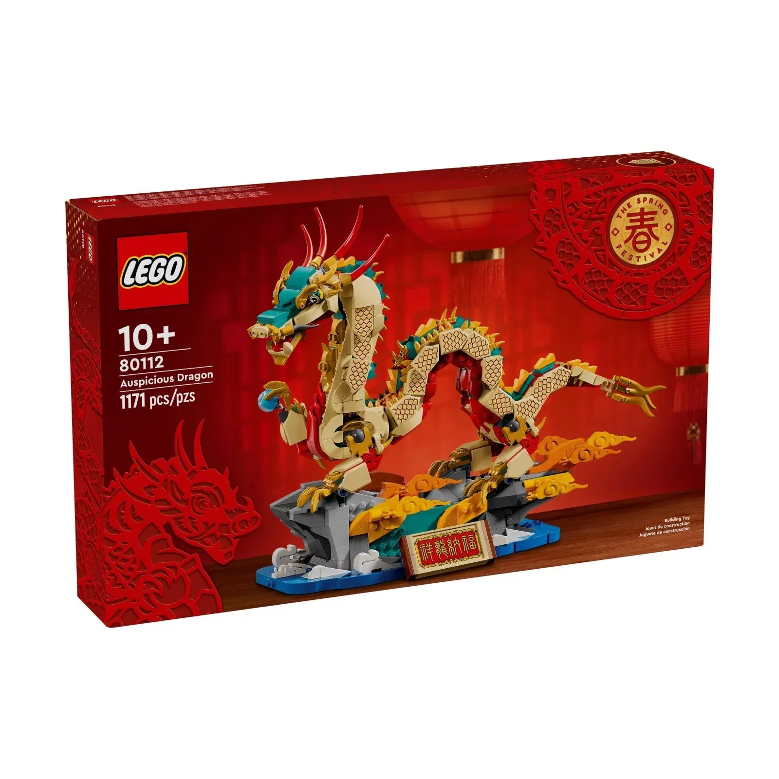 Lego Auspicious Dragon 80112, 1171 pieces