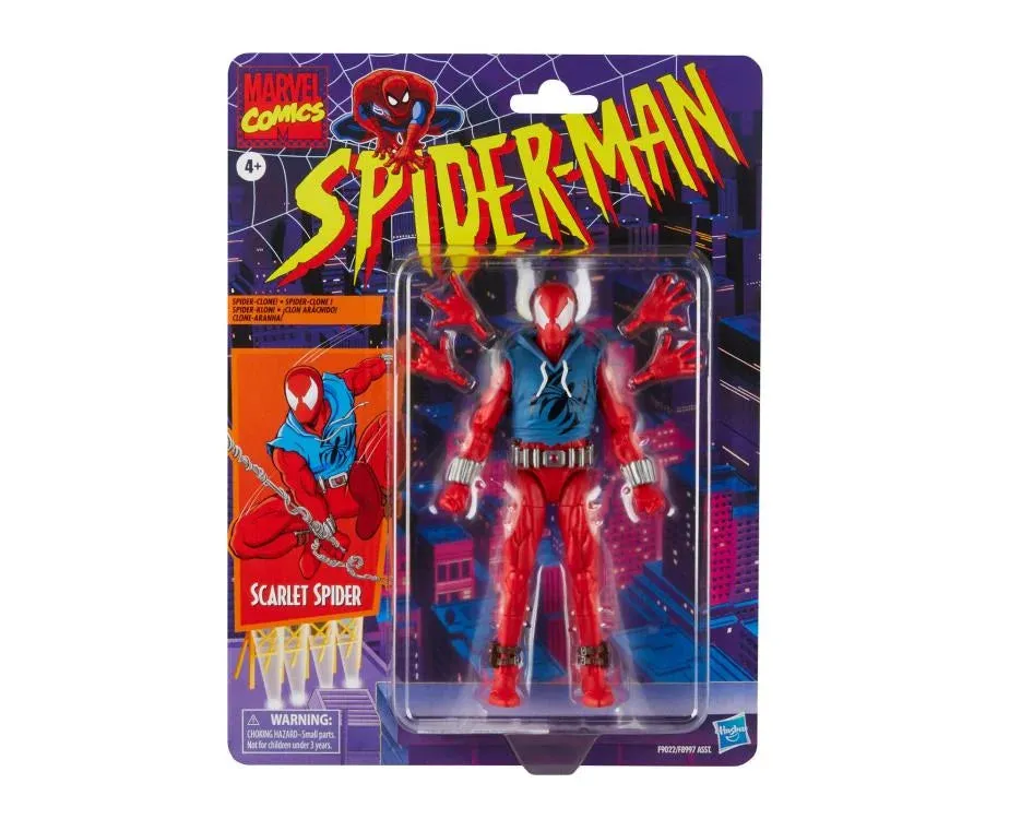 Marvel Legends Vintage Retro Series Scarlet Spider Action Figure