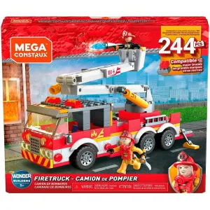 Mega Construx Wonder Builders Fire Truck Childrens Kids Toy Playset Girls Boys G