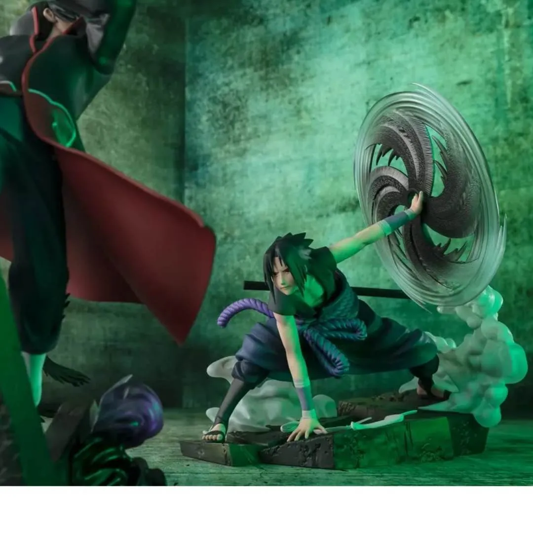 Naruto: Shippuden Sasuke Uchiha The Light & Dark of the Mangekyo Sharingan FiguartsZERO Extra Battle Statue by Bandai