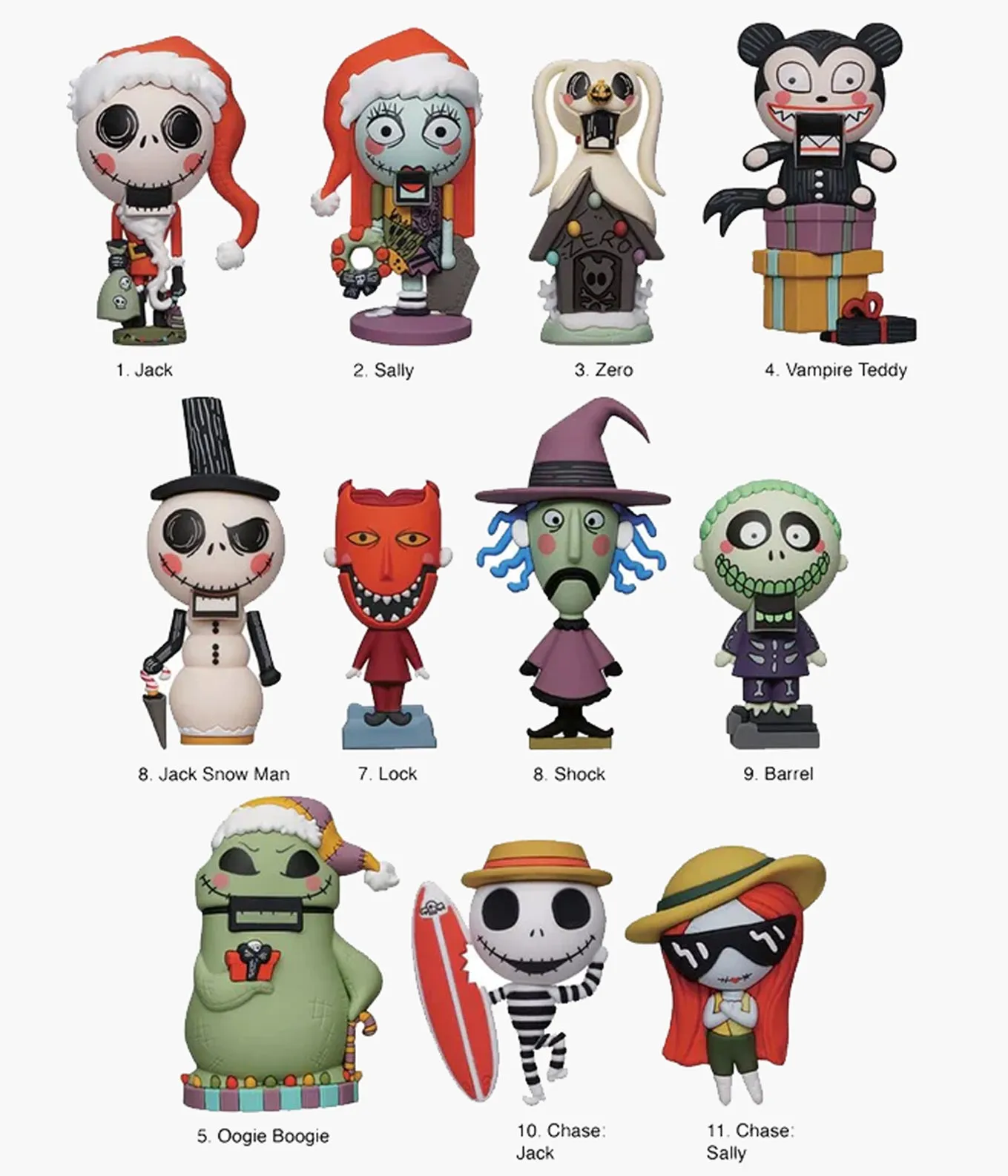 Nightmare Before Christmas - Series 9 - 3D Foam Bag Clip