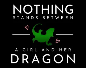 Nothing Stand Between a Girl and Her Dragon Heavy Cotton T-Shirt