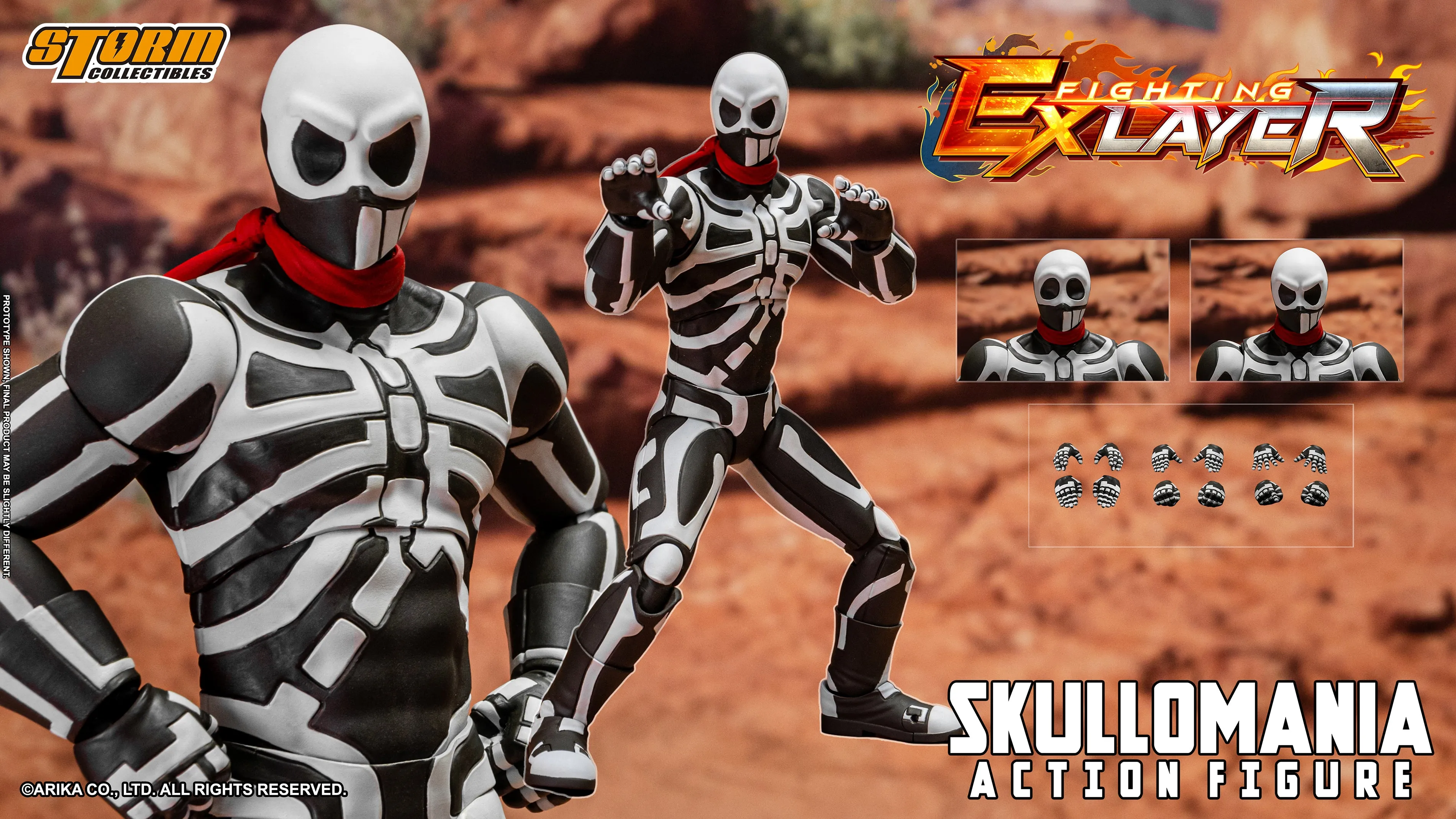 Pre Order Skullomania "Street Fighter EX" - Storm Collectibles Action Figure