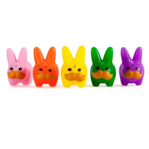 PRIDE 'Stache Labbit Art Toy 5-Pack