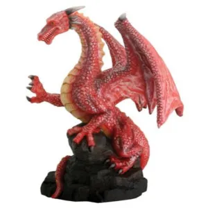 Red Dragon On Rock