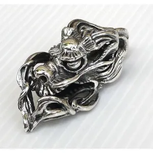 Silver Chinese Dragon Pendant