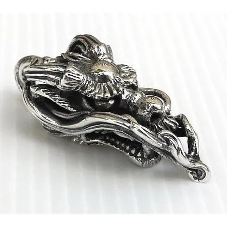 Silver Chinese Dragon Pendant