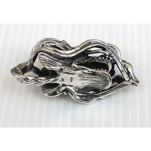 Silver Chinese Dragon Pendant
