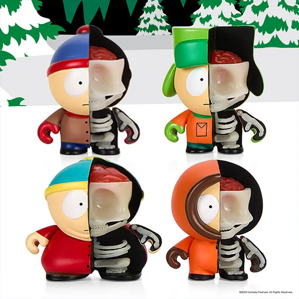 South Park Anatomy Boys 2" Vinyl Figure 4-Pack Glow-in-the-Dark Edition