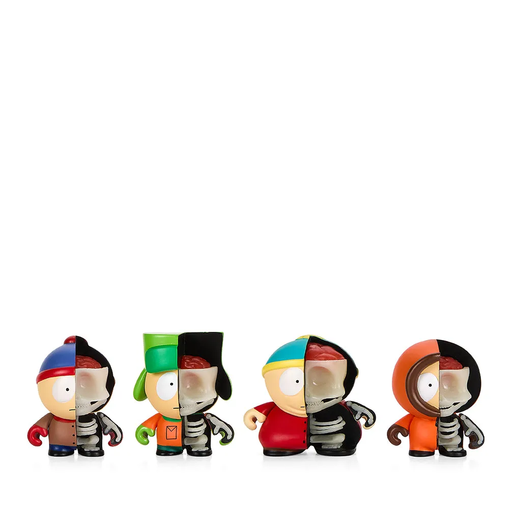 South Park Anatomy Boys 2" Vinyl Figure 4-Pack Glow-in-the-Dark Edition